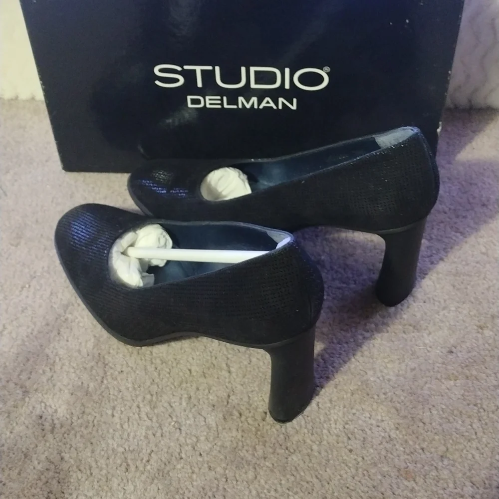 Studio delman lala-swg black soft weave size 7.5m - Picture 3 of 8